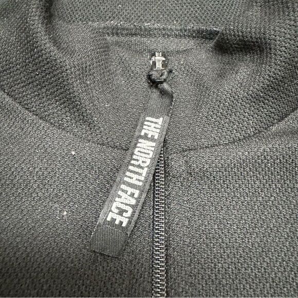 The North Face Black Quarter Zip Sweatshirt Size Large - Picture 4 of 9